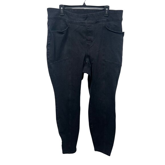 Duluth Womens Black Stretch Denim Jeans 18W Regular Cotton Blend - Picture 1 of 9
